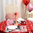 thumbnail image 4 of Amzcrzy Chemin de Table Saint-Valentin Roses Napperon de Repas Lin Napperon Imprimé Maison Cuisine Napperon Isolant de Table un Napperon Napperons Napperons de Table, 4 of 5