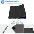 thumbnail image 4 of Supershield Case iPad Pro 11 Slim Stand Hard Back Shell Smart Cover for iPad Pro 11 Inch 4th Generation 2022 /3rd Generation 2021 /2nd Gen 2020 - Black, 4 of 5