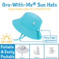 thumbnail image 3 of Jan & Jul Gro-With-Me Aqua-Dry Bucket Sun Hat for Boys or Girls, 3 of 7