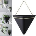 thumbnail image 3 of CAROOTU Simple Container Iron Vases Ceramic Self Water-Absorbing Planter Nordic Succulent Plant Wall Mounted, 3 of 6