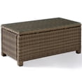thumbnail image 1 of Pemberly Row 40" Glass Top Patio Coffee Table in Brown, 1 of 6