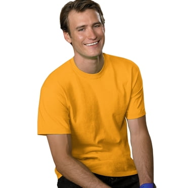 Hanes 5280 Hommes T-Shirt à Manches Courtes 5,2 Oz, Poids Lourd, Jaune Or, Très Grand
