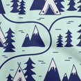 thumbnail image 1 of oneOone Viscose Chiffon Sky Blue Fabric Mountain Pattern Sewing Craft Projects Fabric Prints By Yard 42 Inch Wide, 1 of 1