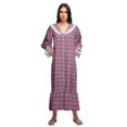 thumbnail image 3 of Moomaya Printed Nightdress For Ladies Cotton Ruffled Border Nursing Nightwear, 3 of 5