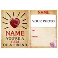 thumbnail image 1 of Customized Valentines Day Gifts for Kids Holiday Greeting Cards Name Photo Texts V99C, 1 of 9