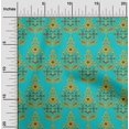 thumbnail image 1 of oneOone Silk Tabby Fabric Floral & Paisley Block Print Sewing Fabric BTY 42 Inch Wide, 1 of 4