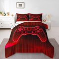 thumbnail image 1 of Erosebridal Geometric Gamepad Comforter Sets Full Size, Abstract Stripe Comforters & Duvets, Gaming Sports Decor, Reversible, 1 of 7