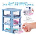 thumbnail image 3 of IFANLANDOR 3 Drawer Plastic Storage Tower Small Dresser with Drawers 5.3 X 6.8 X 9 Inch, 3 of 8
