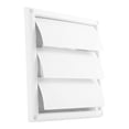 thumbnail image 1 of Grille d'Aération en Plastique avec Conduit Mural, Capuchon de Sortie d'Air avec 3 Rabats, 6 Pouces, 1 of 9