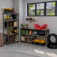 thumbnail image 4 of Costway Unité de Rayonnage de Garage Ajustable 3 Pcs 5 Niveaux avec Charge Max 2000 lbs pour Entrepôt Gris, 4 of 9