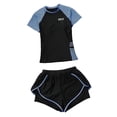 thumbnail image 3 of lionlar Lady Women's Swimsuit Short Sleeve Rash Guard for Swimming Pool SPA Vacation L, 3 of 9