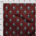 thumbnail image 2 of oneOone Polyester Lycra Fabric Leaves & Floral Block Print Fabric BTY 56 Inch Wide, 2 of 4