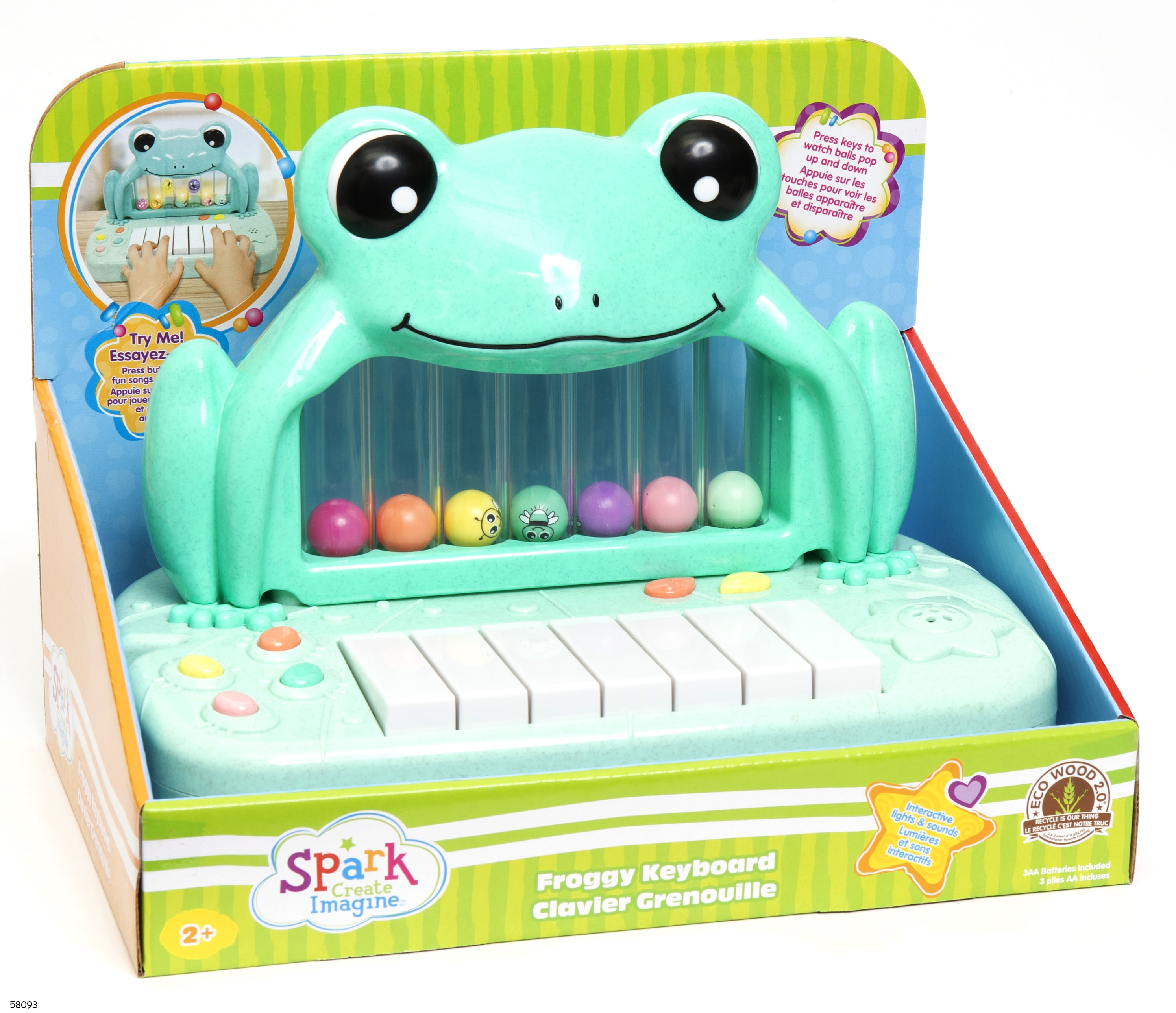 Spark Create Imagine Clavier Musical Froggy pour Enfants de 3 a 6 Ans Apprentissage et Jeu Creatif