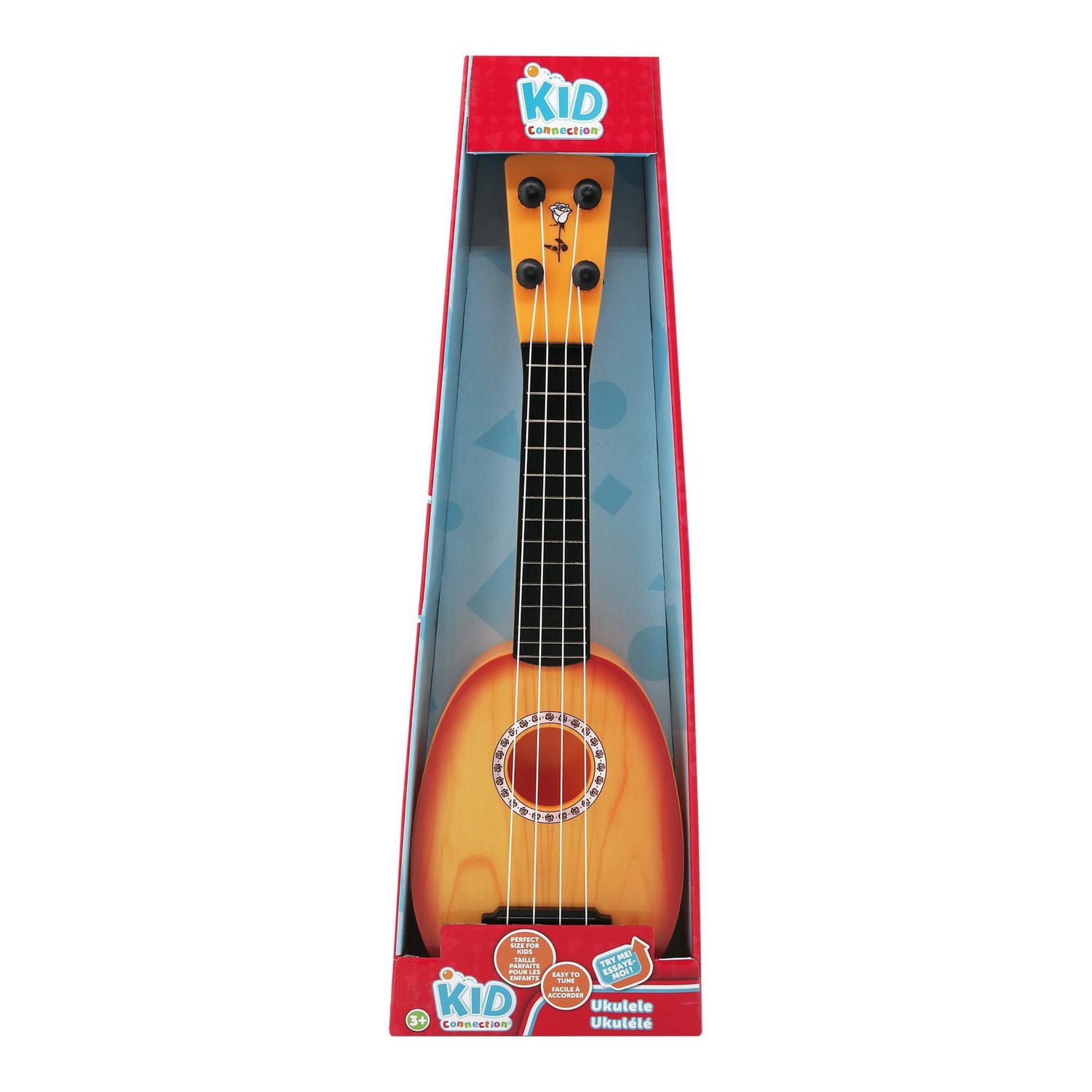 Kid Connection - Ukulélé de 33 cm de long, jouet musical pour enfants guitare uke pour débutant, Groupe D'âge 3 ans, unisexe