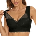 thumbnail image 4 of Timegard 2pc Plus Size Bras for Women No Underwire Lace Full Support Back Smoothing Comfort Daily Bras, 4 of 6