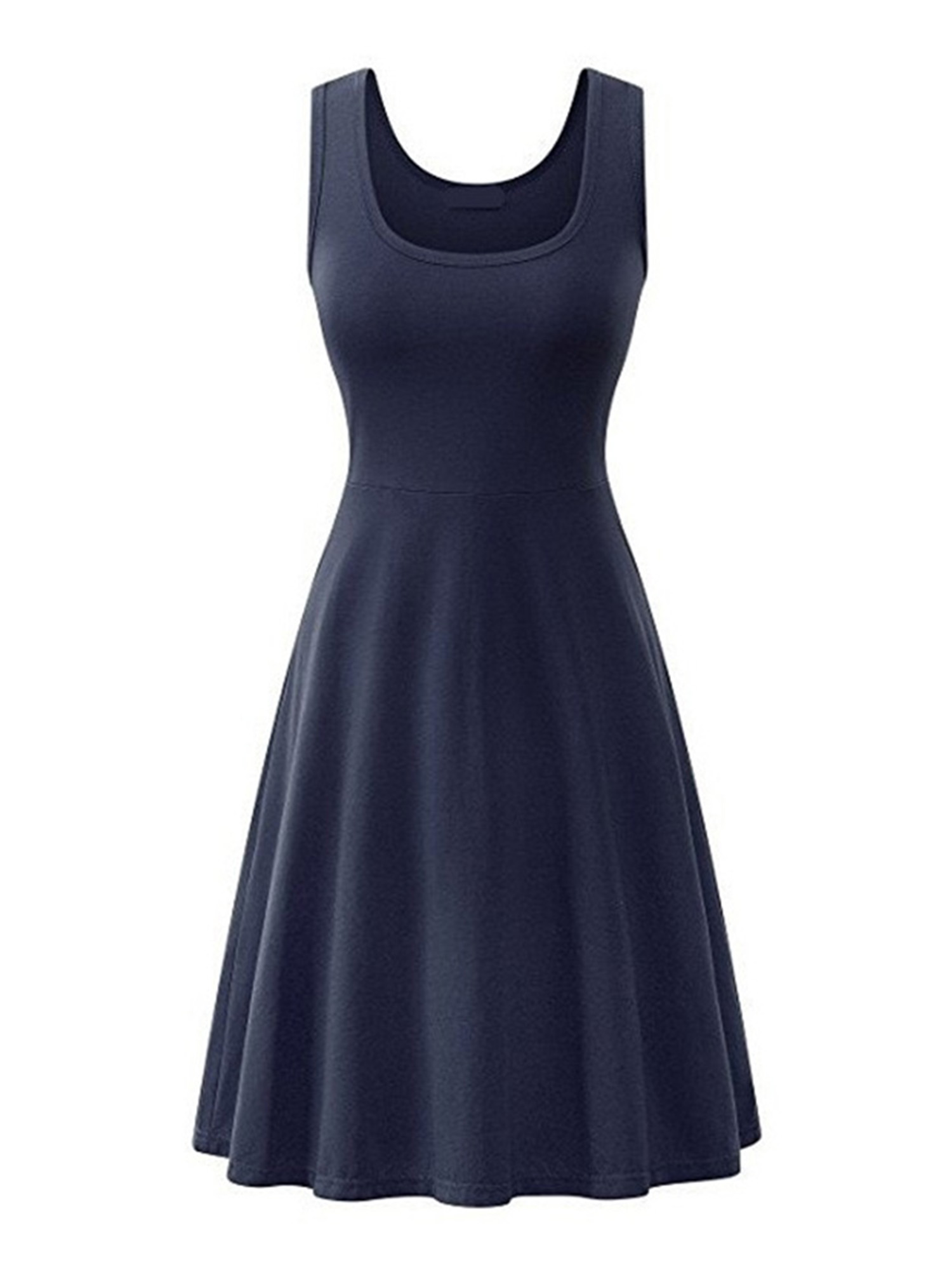 LUXUR Robe Longue d'Été de Plage Bohème pour Femmes, Bleu Marine TG