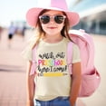 thumbnail image 2 of TZEWGL Cartoon Pencil Letter Print Short Sleeve Crewneck Basic Tees For Newborn Top For Girls Boys size 10-11T, 2 of 5