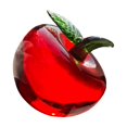 thumbnail image 3 of relayinert Fruit Statue Creative Glass Desk Decor Pear Car Dashboard Room Living Bedroom for Apple, 3 of 6