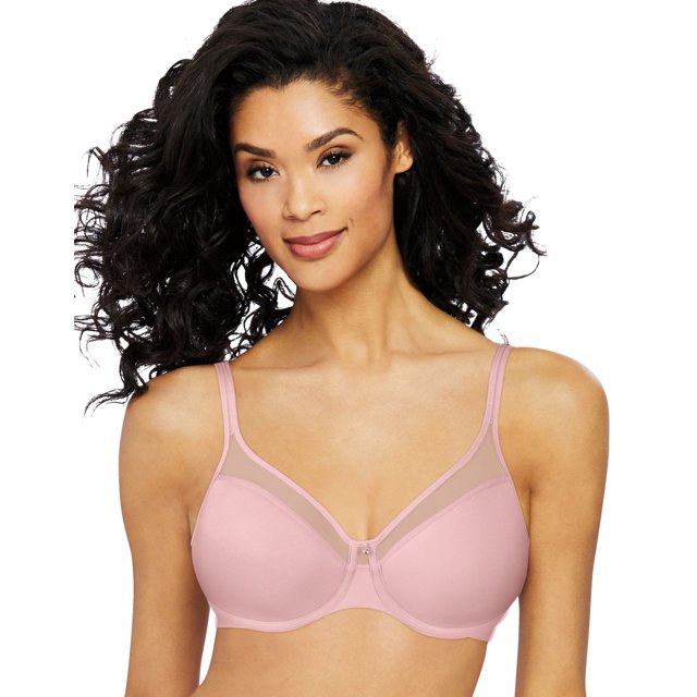 Bali Womens One Smooth U Ultra Light Illusion Neckline Underwire Bra, 42B, Hush