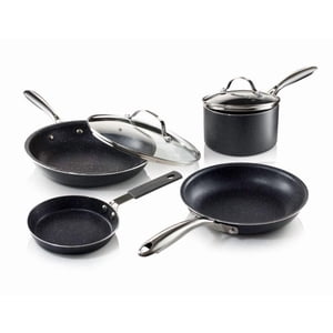 Granitestone Diamond 6 Pièce Ultra Non-stick Cookware Set avec les poignées en acier inoxydable Stay Cool Lave-vaisselle & Sûre