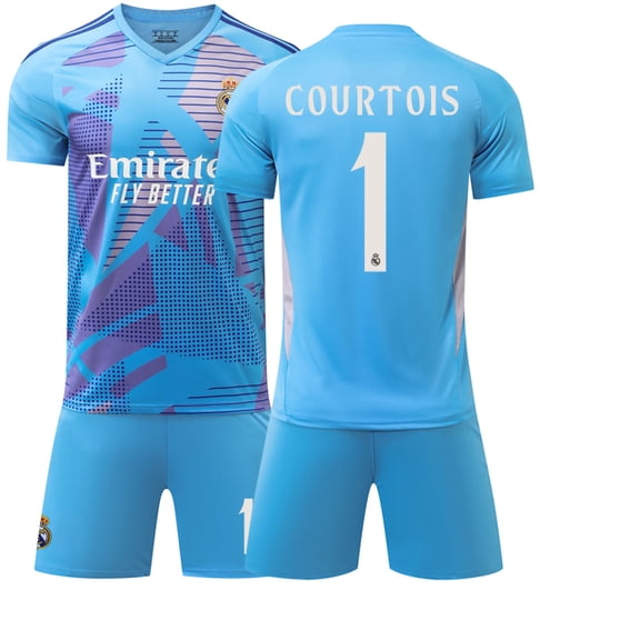 2025 Uniforme de Soccer pour Hommes et Garçons MBAPPE 9# COURTOIS 1# RONALDO 7# BELLINGHAM 5# Maillot de Soccer