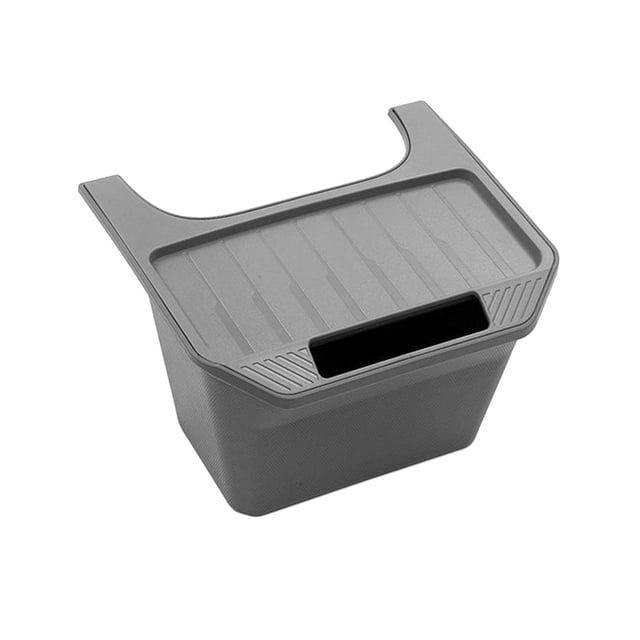 under Seat Storage Box black Container Under Seat Hidden Tray for Tesla Model Y Upgrade Grey