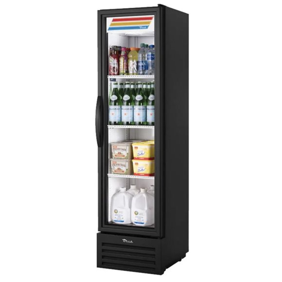 True T-11G-HC~TSL01 19 1/4" One Section Reach In Refrigerator, (1) Left Hinge Glass Door, 115v
