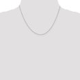 thumbnail image 2 of Leslie's 14K White Gold .5 mm Baby Box Chain (Weight: 1.12 Grams, Length: 18 Inches), 2 of 4