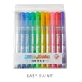 thumbnail image 2 of PEONAVET Double Line Pen Drawing Watercolor Pen Set 10 Colors Marker Washable Painting Pen 5ml, 2 of 9