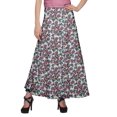 thumbnail image 1 of Moomaya Jupe Longue Imprimée pour Femmes Jupe Portefeuille Longue Filles Tenue Décontractée Vêtements, 1 of 6