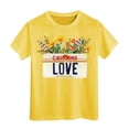 thumbnail image 1 of Pyjama Court Taille 8 pour Filles, T-Shirt à Manches Courtes Imprimé Décontracté pour Enfants, 1 of 4