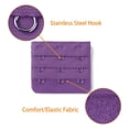 thumbnail image 4 of INSPIRE CHIC Rallonges de Soutien-Gorge pour Femmes à 3 Crochets 3 Rangées Bretelle de Soutien-Gorge Extensible Boucle Crochets Bande de Soutien-Gorge Violet Foncé 3, 4 of 5