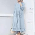 thumbnail image 1 of Gspmoly Robes d'Été pour Femmes 2025, Mode pour Femmes Col Rond Ample Manches Longues Uni Robe Longueur Cheville Longue Robe Robes de Mariage pour Femmes Économies d'Été, 1 of 8