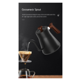thumbnail image 3 of 900ml Gooseneck Electric Kettle Smart Temperature Control Pot 1200W Rapid Heating Kettle 304 Stainless Steel Liner (US), 3 of 7