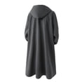 thumbnail image 4 of Yusimy Men's Slim Fit Double Breasted Mid-Length Wool Coat Casual Versatile Trench Coat, 4 of 4