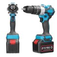 thumbnail image 4 of Graflsoa 21V Cordless Drill with Brushless Motor, 80Nm Torque, 20 Adjustable Torque Settings, 2-Speed + Variable Speed Control, LED Light, Side Handle, Reversible, Trigger Lock, Ideal for Home DIY, 4 of 6