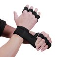 thumbnail image 4 of Lifting Gloves Workout Gloves with Integrated Wrist Wraps Anti-slip Hand Protector for Weight Lifting Powerlifting, 4 of 8