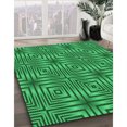 thumbnail image 3 of Ahgly Company Tapis Rectangulaire Lavable en Machine Intérieur Vert Transitionnel, 2 Pieds x 3 Pieds, 3 of 7