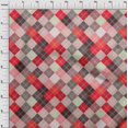 thumbnail image 4 of oneOone Viscose Jersey Red Fabric Check Sewing Craft Projects Fabric Prints By Yard 60 Inch Wide, 4 of 4