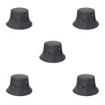 thumbnail image 3 of Thinsony Polyester Breathable Fisherman Cap For Sun Protection And Comfort Sunscreen Fisherman Cap Hat Summer darkgray 58cm 5Set, 3 of 6
