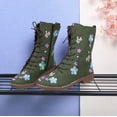 thumbnail image 2 of Kcodviy Bottes Longues pour Femmes sur Bottes Femmes Talon Plat Chaussures Talons Décontractés pour Femmes Bottes en Cuir pour Femmes Antidérapantes Bottes pour Femmes, 2 of 3