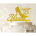 thumbnail image 1 of Custom Birthday Cake Topper Personalized Glitter Cake Topper Color Option Available 5-7 Inches Wide, 1 of 1