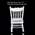 thumbnail image 4 of Baohd Mini Rocking Chair 1/12 Scale Miniature Chairs Small Objects Model White 1Set, 4 of 6