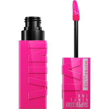 Maybelline New York Super Stay Vinyl Ink Longwear No-Budge Liquid Lipcolor, Highly Pigmented Color and Instant Shine, striking ,4.2 ml