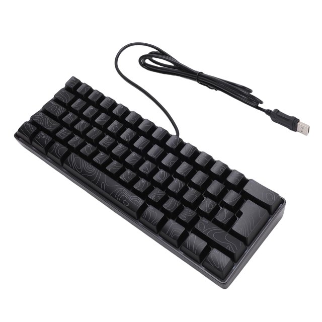 Membrane Mechanical Keyboard, RGB USB Wired Computer Keyboard for Working
