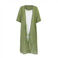 thumbnail image 5 of TopLLC Womens Summer Dresses Ensemble Deux Pièces à Imprimé Floral Flowy Chiffon Dress Grande Taille Col Rond Sans Manches Dress Invité de Mariage, 5 of 5