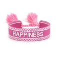 thumbnail image 1 of Thinsony Embroidered Character Bracelet Adjustable Rope Woven Friendship Precision Shiny pink hose, 1 of 6