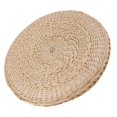 thumbnail image 4 of Tatami Cushion Seat Mat Handmade Round Natural Straw Weaved Pillow Floor Window, 4 of 7