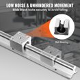 thumbnail image 4 of VEVOR 2PCS SBR20 1800mm Linear Guide Rail Slide Rail 4 PCS SBR20UU Bearing Block, 4 of 9