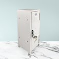 thumbnail image 4 of Small Makeup Storage Cabinet, Free Standing Bedside Furniture Cute Organizer Box White, 4 of 8